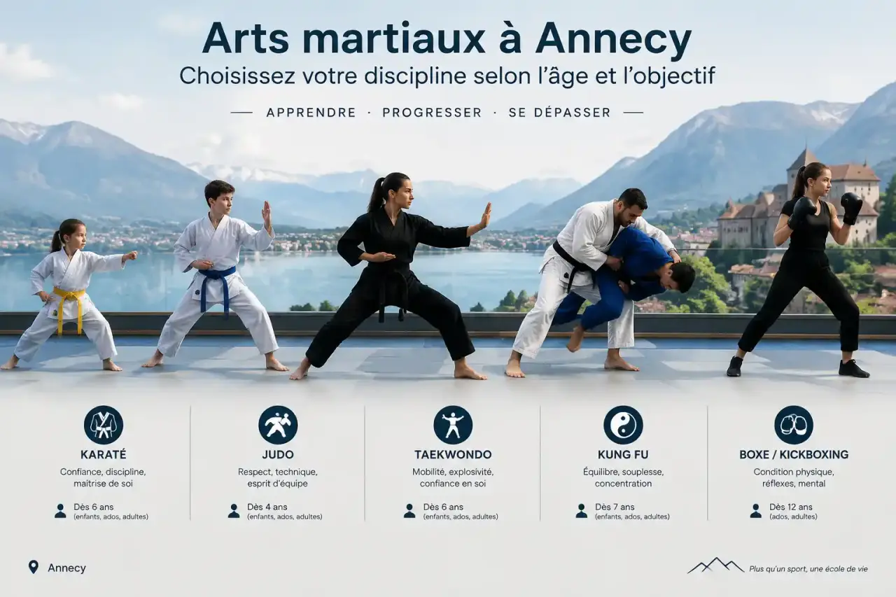 Arts martiaux à Annecy : choisissez votre discipline selon l’âge et l’objectif
