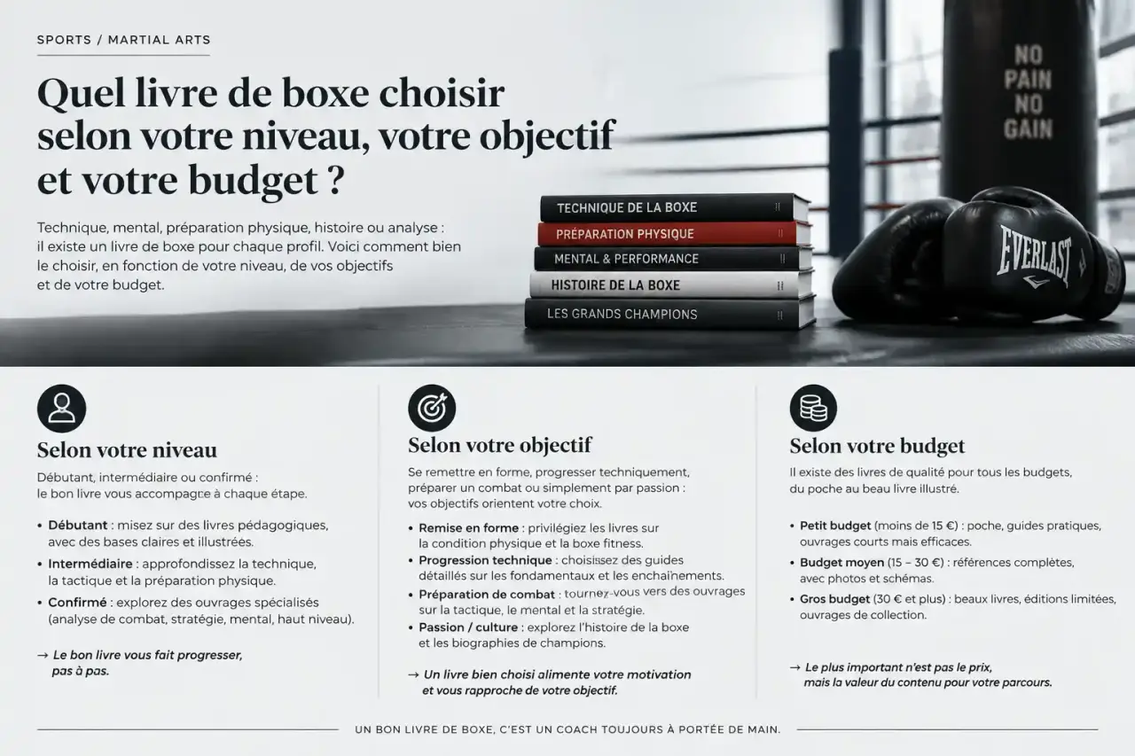 Quel livre de boxe choisir selon votre niveau, votre objectif et votre budget ?