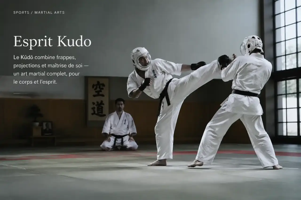 Esprit Kudo : le Kūdō combine frappes, projections et maîtrise de soi