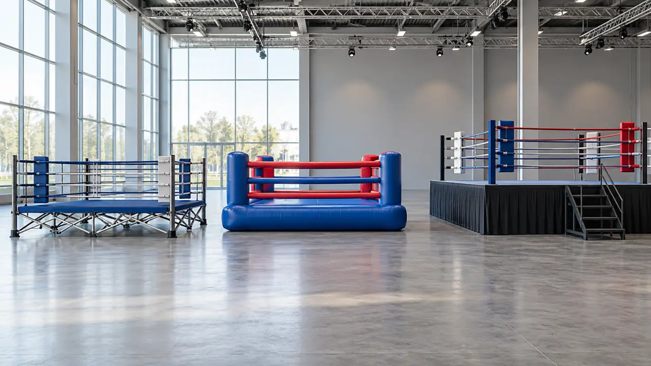 Ring de boxe : pliable, gonflable ou sur podium, lequel choisir selon votre lieu et votre budget ?
